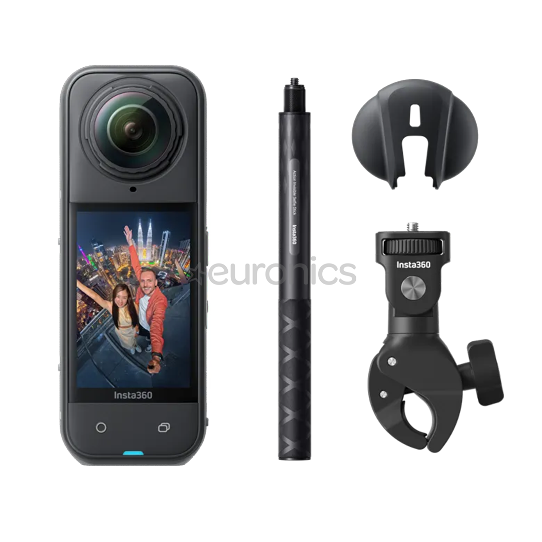 Insta360 X5 Motorcycle Multiview Bundle, 8K, 360º, melna - Video kamera