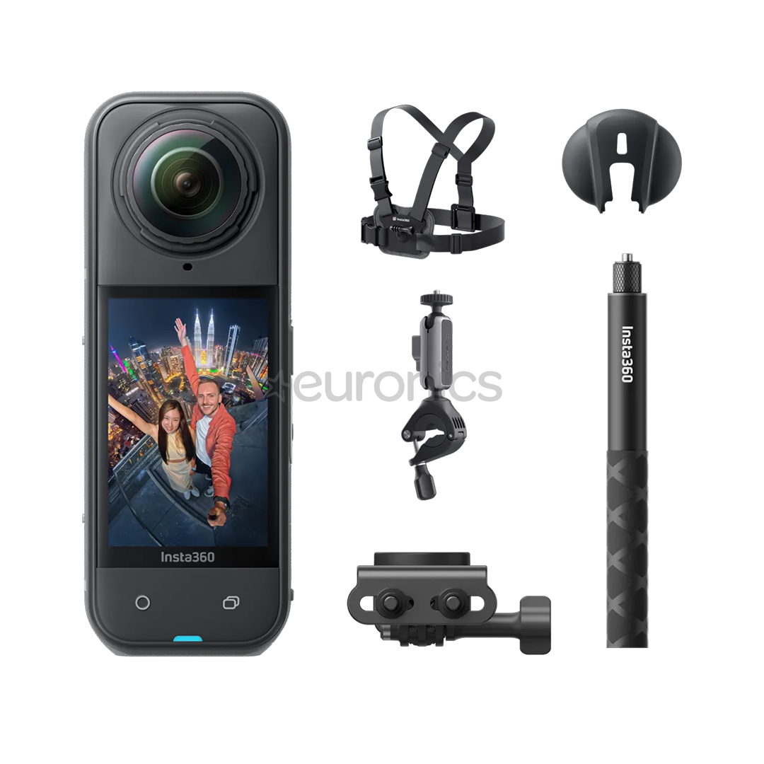 Insta360 X5 Road Cycling Bundle, 8K, 360º, melna - Video kamera