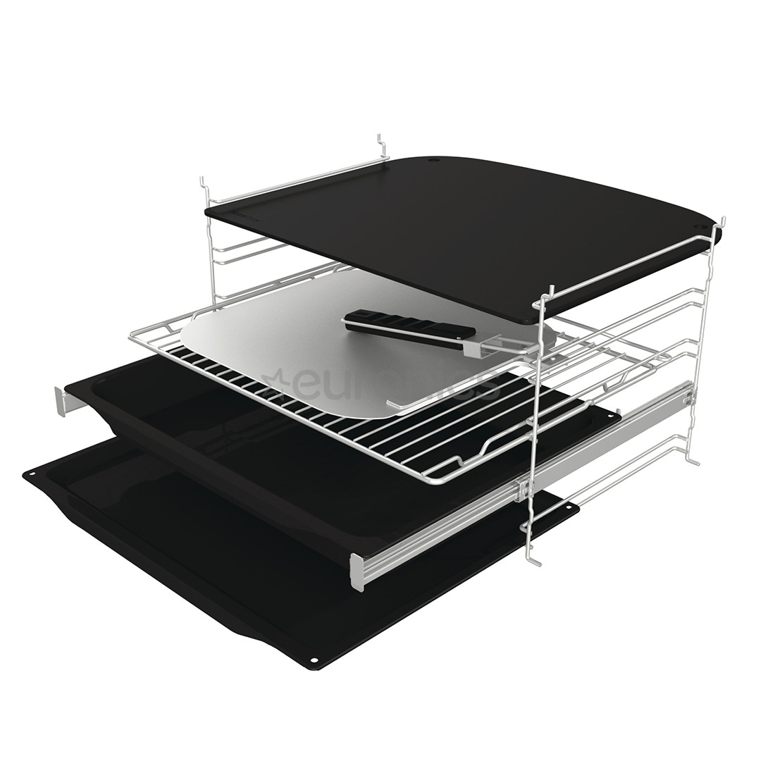 Hisense, 77 L, pirolītiskā tīrīšana, melna - Iebūvējama elektriskā cepeškrāsns