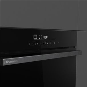 Hisense, 77 л, пиролитическая очистка, черный - Интегрируемый духовой шкаф