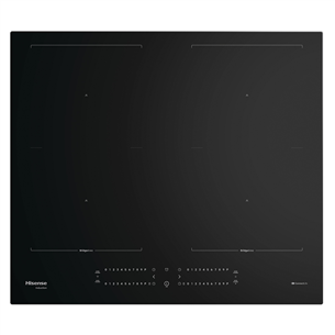 Hisense, ширина 59,5 см, без рамы, черный - Интегрируемая индукционная варочная панель HI6442BSCWF