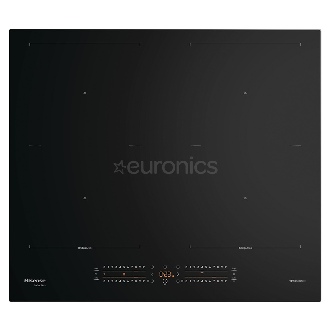 Hisense, ширина 59,5 см, без рамы, черный - Интегрируемая индукционная варочная панель
