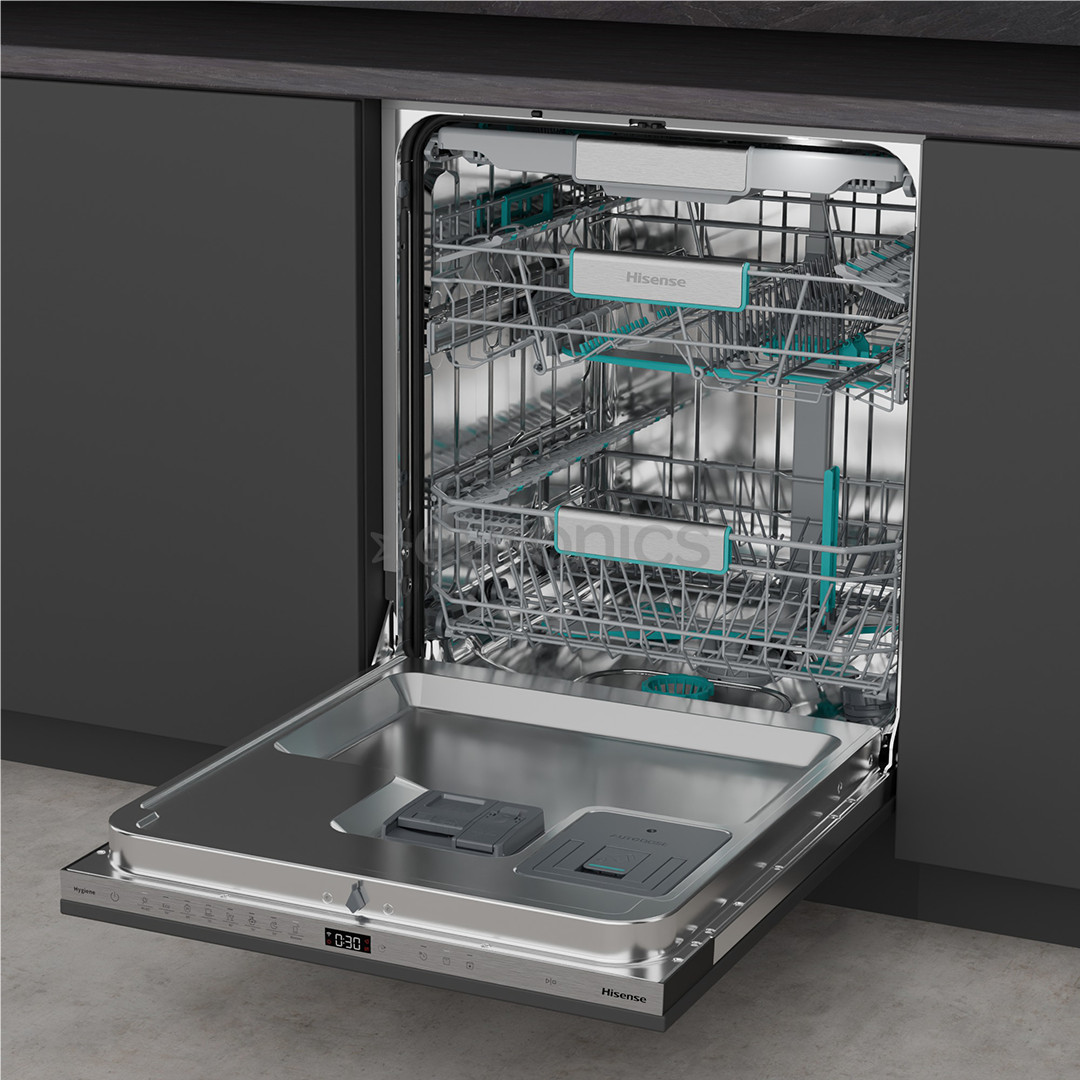 Hisense, 16 place settings - Built-in dishwasher