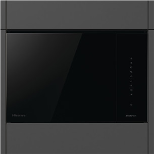 Hisense, 25 л, 1450 Вт, черный - Интегруемая микроволновая печь с грилем
