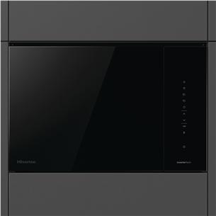 Hisense, 25 L, 1450 W, melna - Iebūvējama mikroviļņu krāsns ar grilu