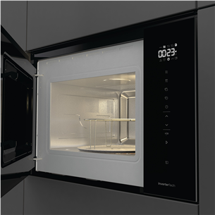 Hisense, 25 L, 1450 W, melna - Iebūvējama mikroviļņu krāsns ar grilu