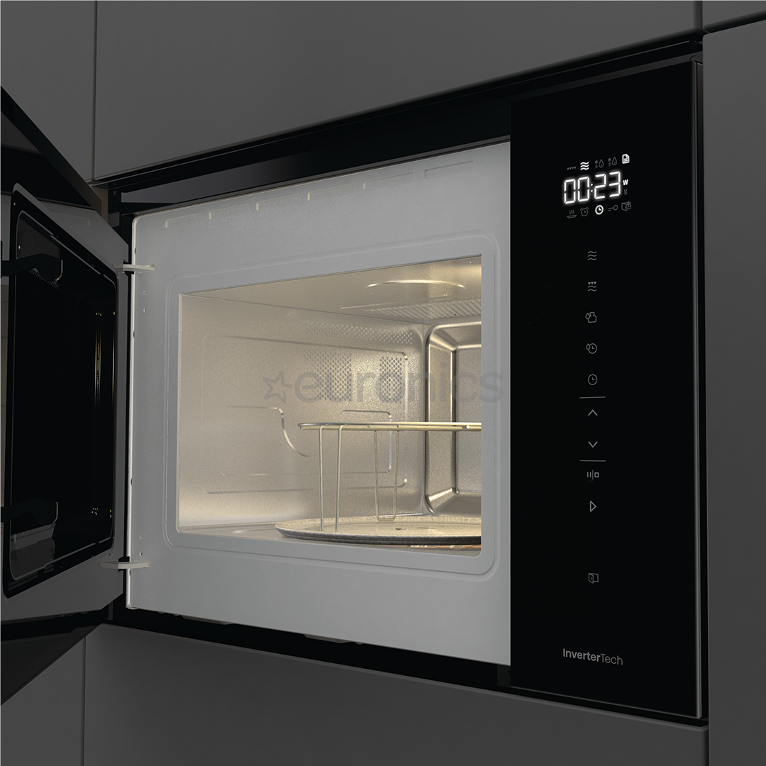 Hisense, 25 L, 1450 W, melna - Iebūvējama mikroviļņu krāsns ar grilu