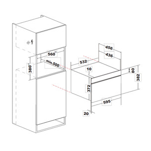 Hisense, 34 L, 1450 W, melna - Iebūvējama mikroviļņu krāsns ar grilu