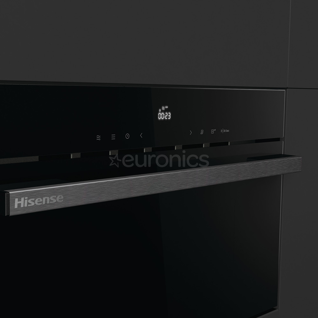 Hisense, 34 L, 1450 W, melna - Iebūvējama mikroviļņu krāsns ar grilu