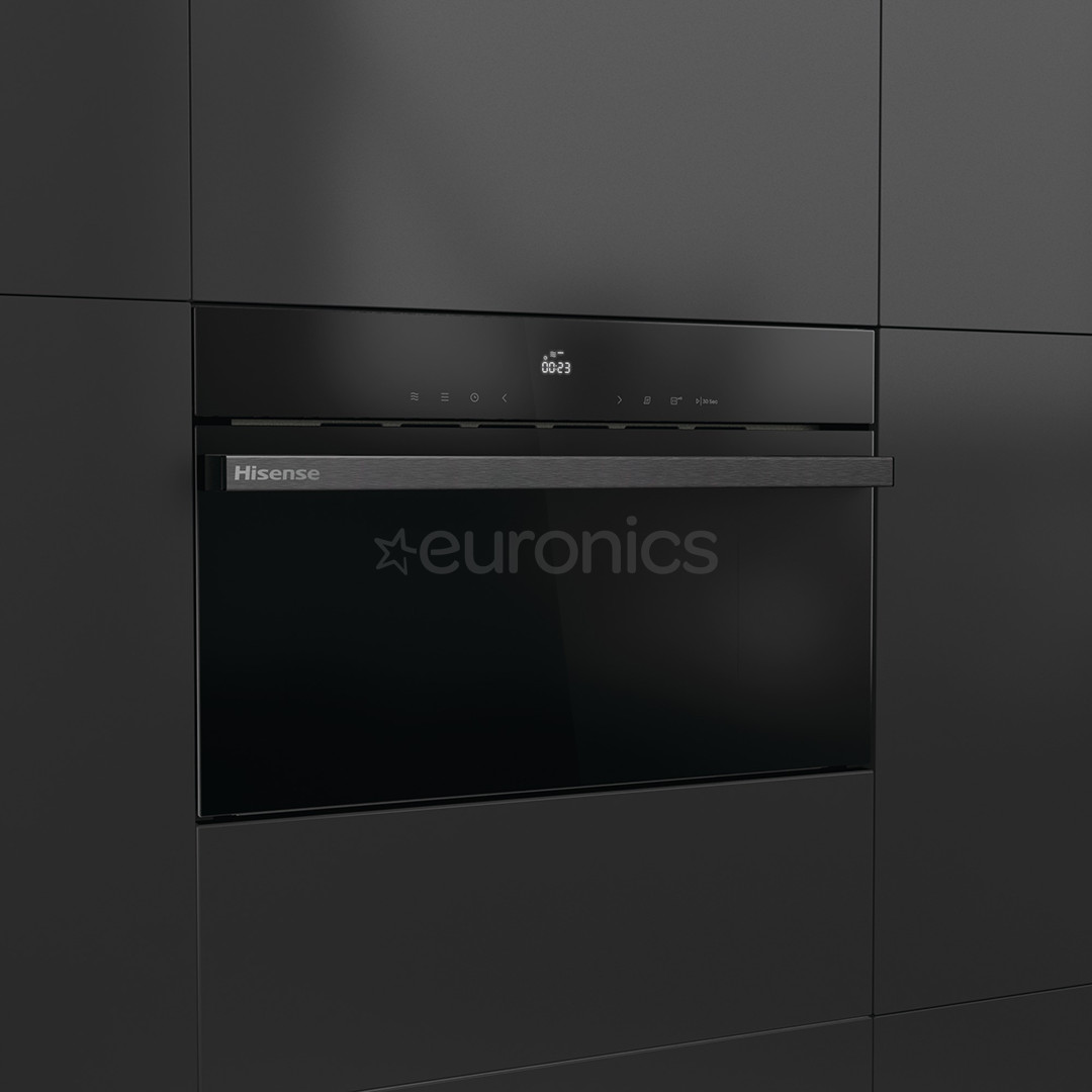 Hisense, 34 L, 1450 W, melna - Iebūvējama mikroviļņu krāsns ar grilu