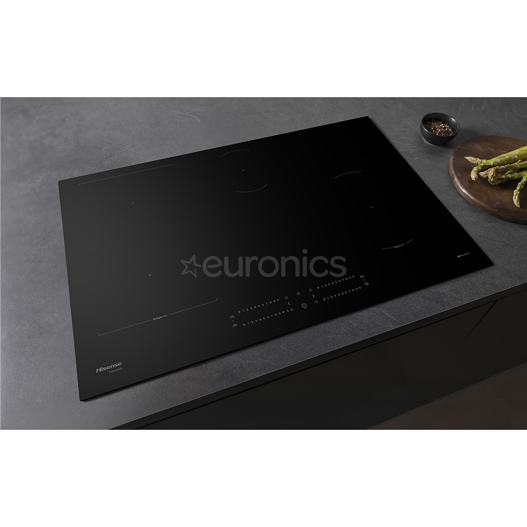 Hisense, ширина 79,5 см, черный - Интегрируемая индукционная варочная панель