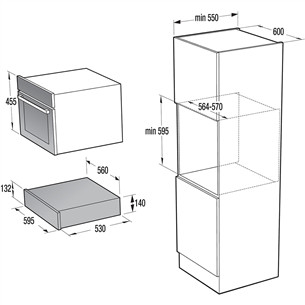 Hisense, черный - Интегрируемый ящик для подогрева