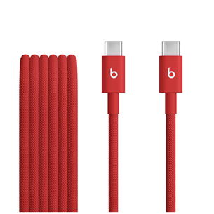Beats USB-C Woven Cable, 1,5 m, sarkana - Kabelis MDGF4ZM/A