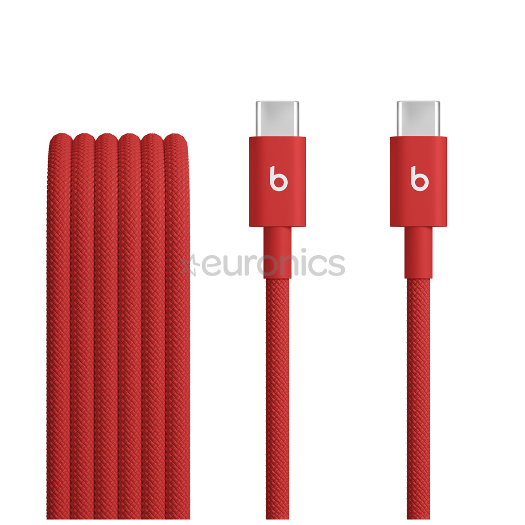 Beats USB-C Woven Cable, 1,5 m, sarkana - Kabelis