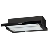 Hisense, 450 m³/h, platums 60 cm, melna - Iebūvējams tvaika nosūcējs