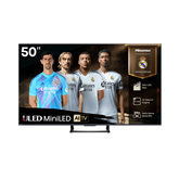 Hisense U7Q, 50'', 4K UHD, Mini LED, melna - Televizors