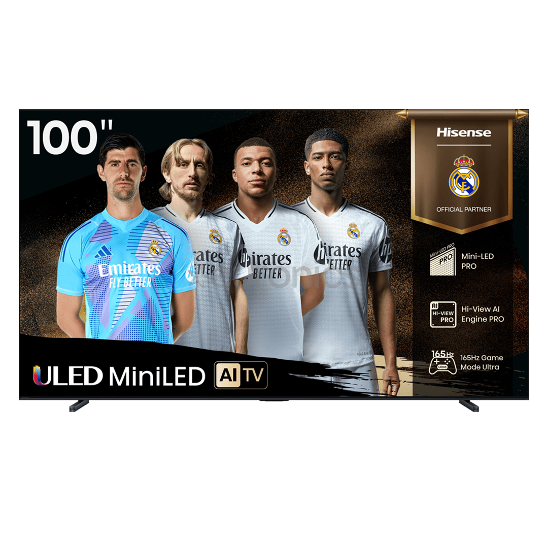 Hisense U7Q, 100'', 4K UHD, Mini LED, black - TV