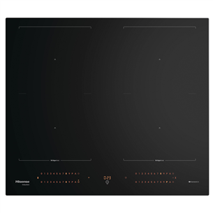 Hisense, platums 59.5 cm, melna - Iebūvējama indukcijas plīts virsma HI6443BSCWF