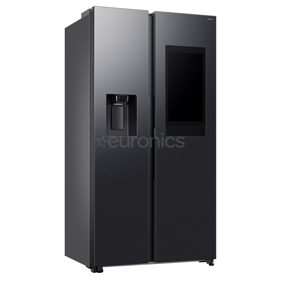 Samsung Bespoke AI Family Hub+, Twin Cooling Plus™, 614 L, augstums 179 cm, melna - SBS Ledusskapis