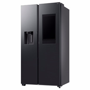 Samsung Bespoke AI Family Hub+, Twin Cooling Plus™, 614 L, augstums 179 cm, melna - SBS Ledusskapis