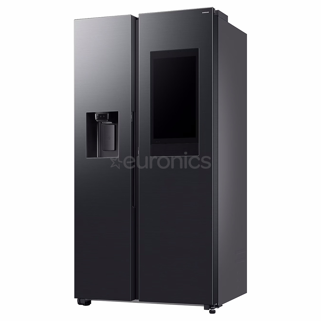 Samsung Bespoke AI Family Hub+, Twin Cooling Plus™, 614 L, augstums 179 cm, melna - SBS Ledusskapis