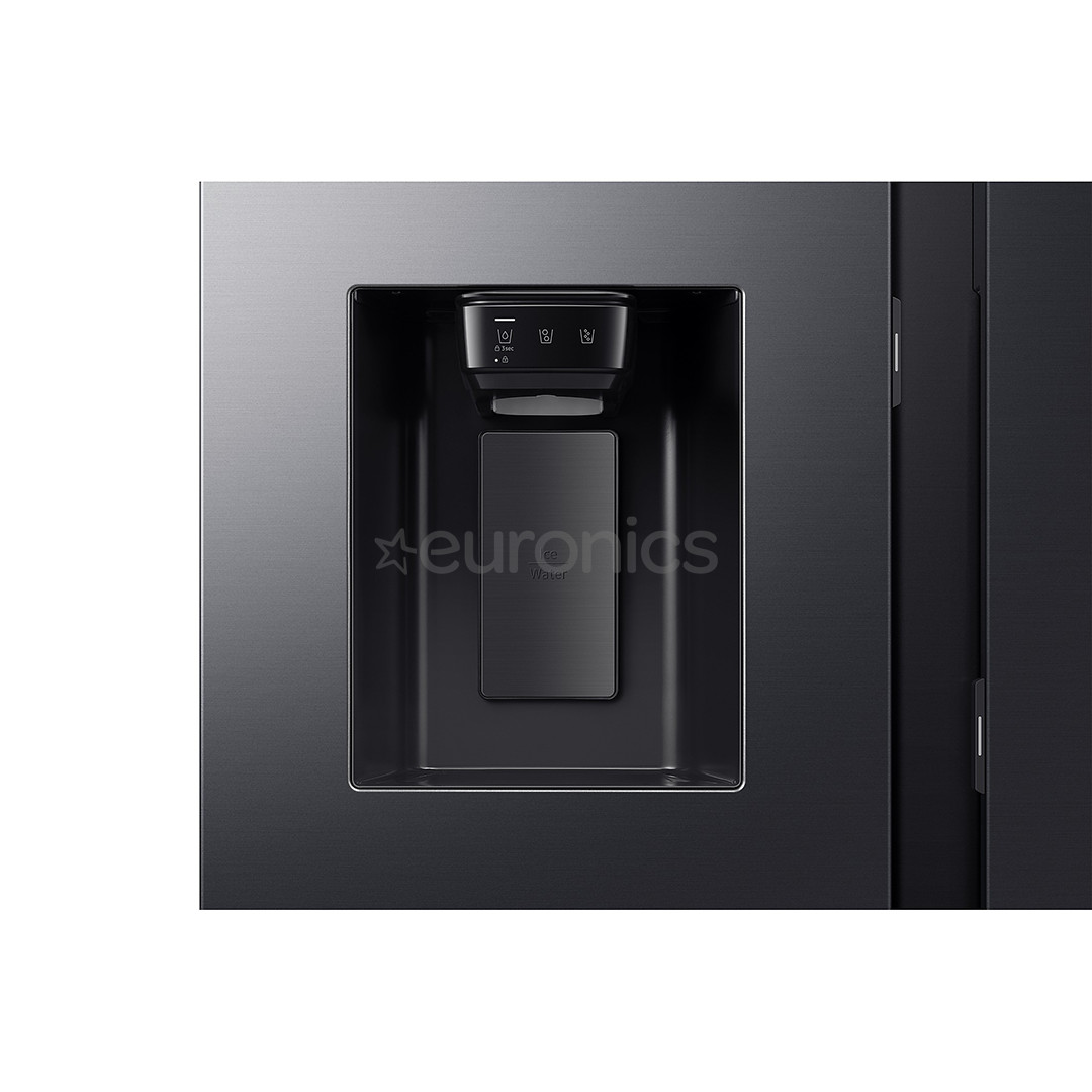 Samsung Bespoke AI Family Hub+, Twin Cooling Plus™, 614 L, augstums 179 cm, melna - SBS Ledusskapis