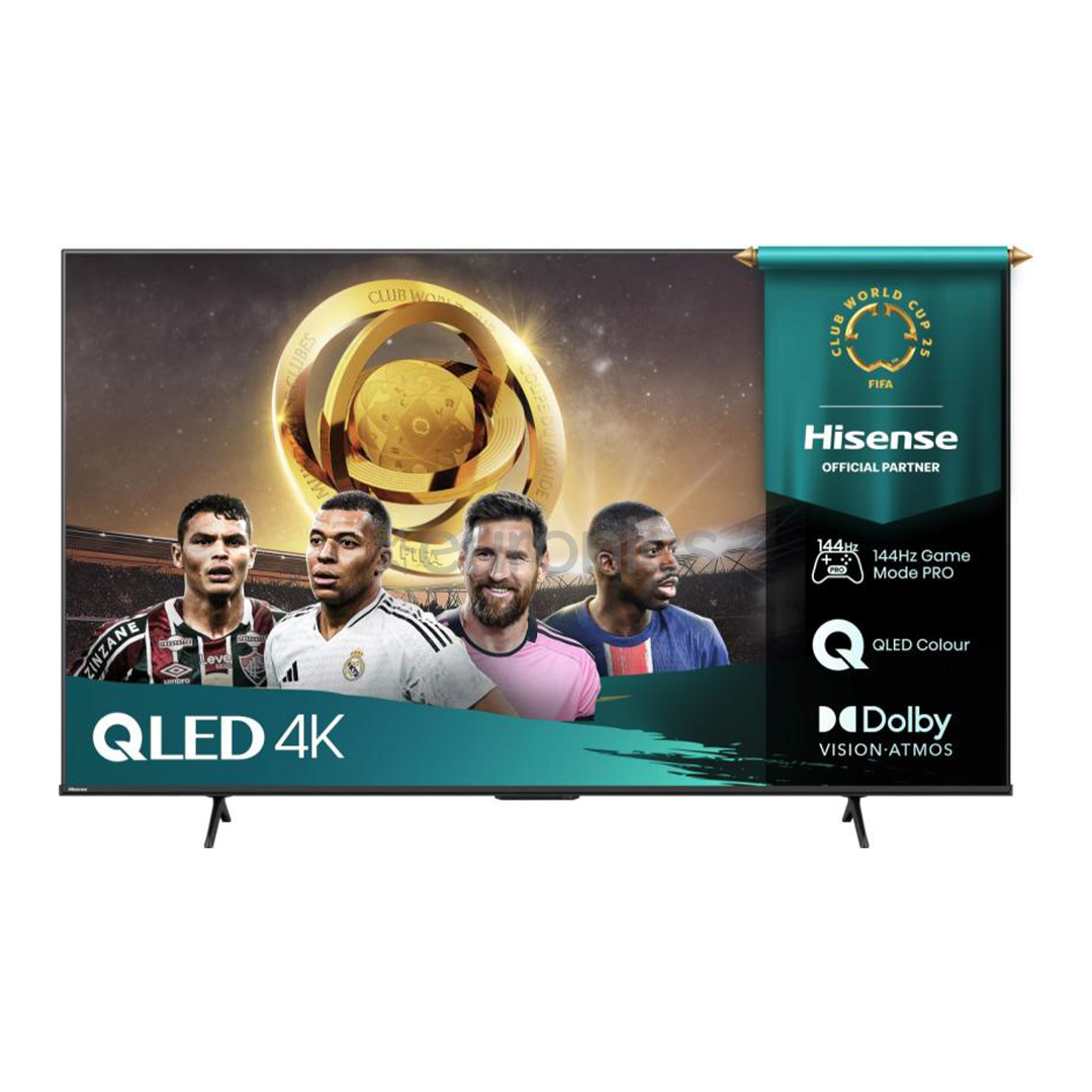 Hisense E7Q PRO, 75'', 4K UHD, QLED, black - TV