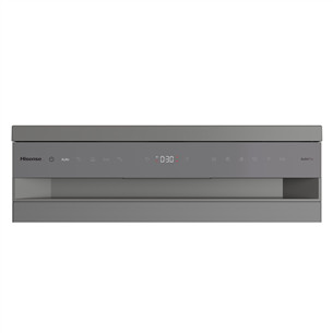 Hisense, 16 komplekti, platums 60 cm, pelēka - Brīvi stāvoša trauku mazgājamā mašīna
