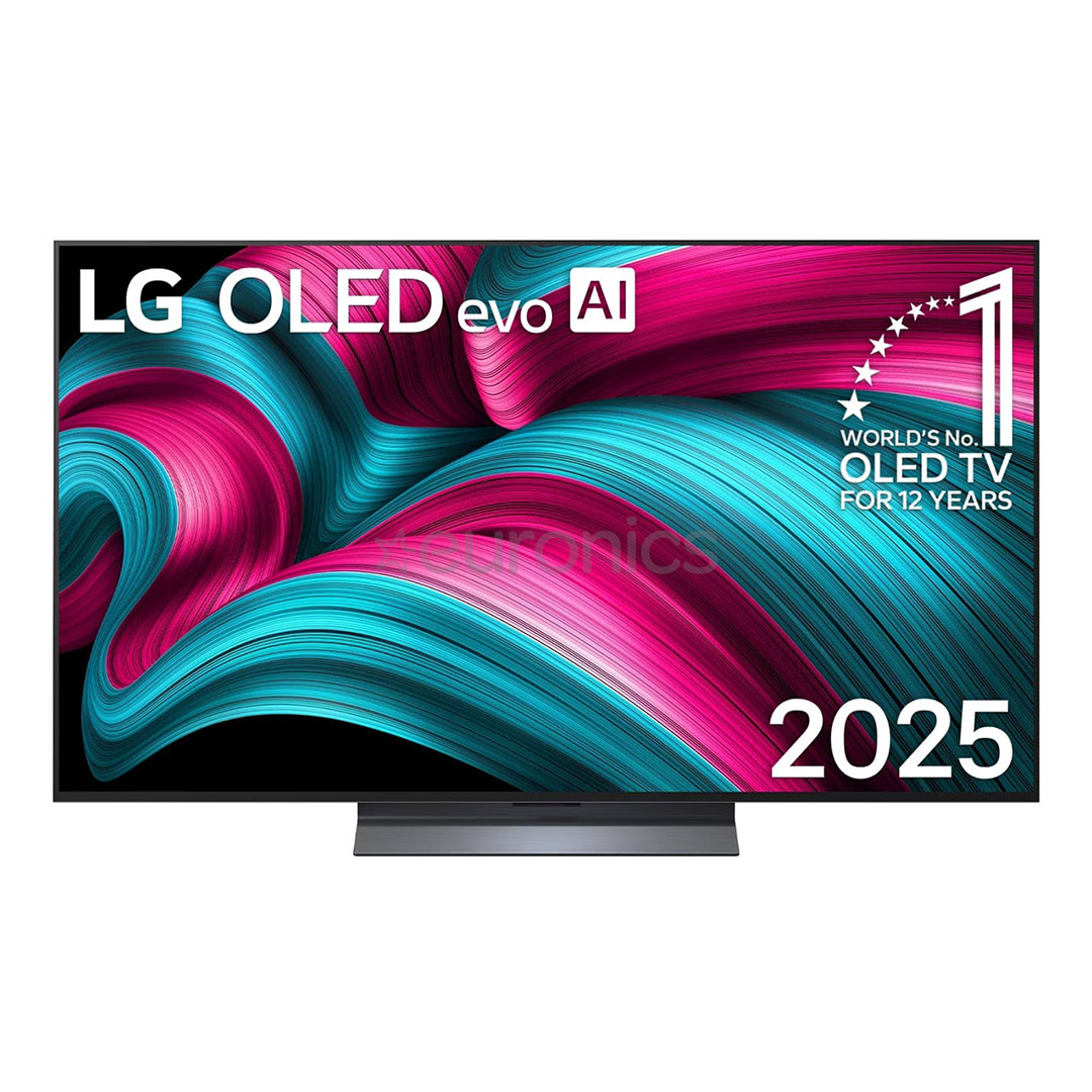 LG OLED evo AI C5, 55'', 4K UHD, OLED, black - TV