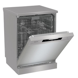 Hisense, 16 komplekti, platums 60 cm, pelēka - Brīvi stāvoša trauku mazgājamā mašīna