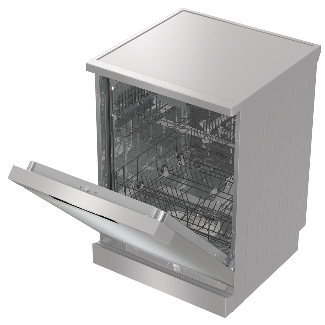 Hisense, 16 komplekti, platums 60 cm, pelēka - Brīvi stāvoša trauku mazgājamā mašīna