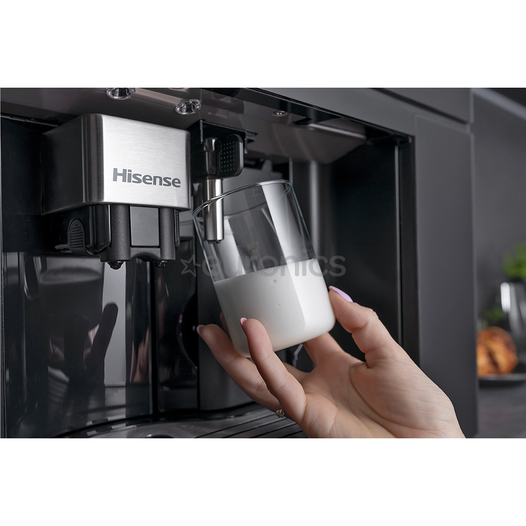 Hisense, black - Built-in espresso machine