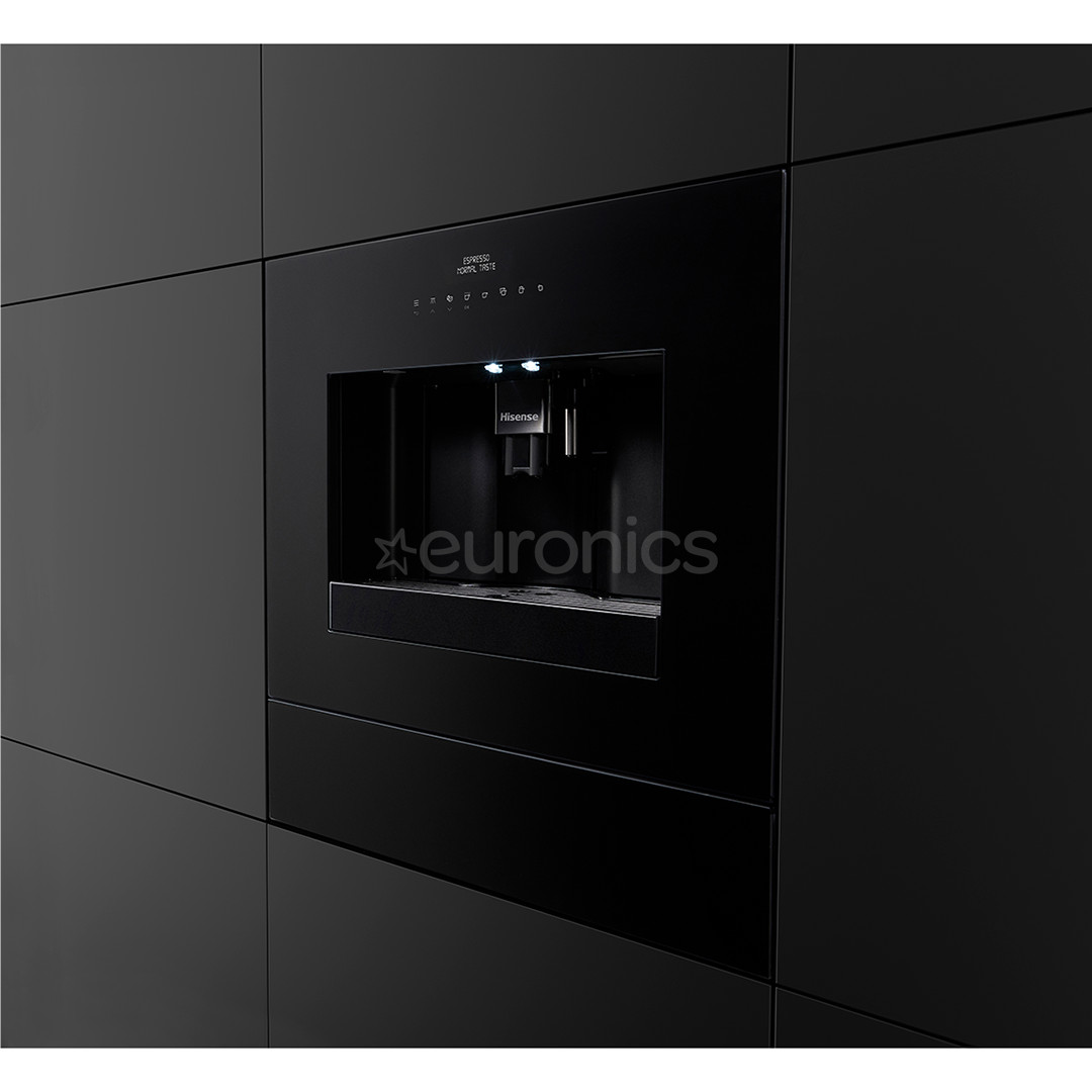 Hisense, black - Built-in espresso machine