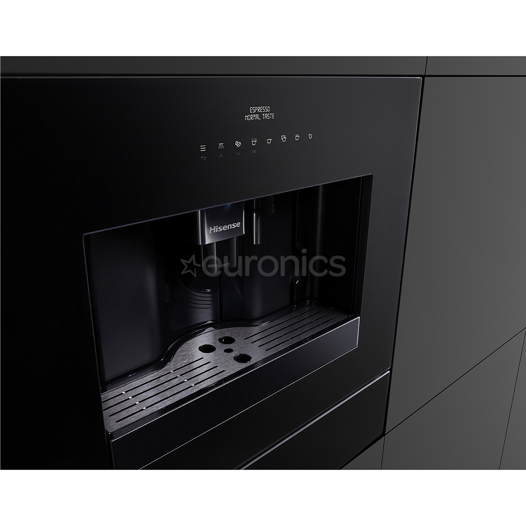 Hisense, black - Built-in espresso machine