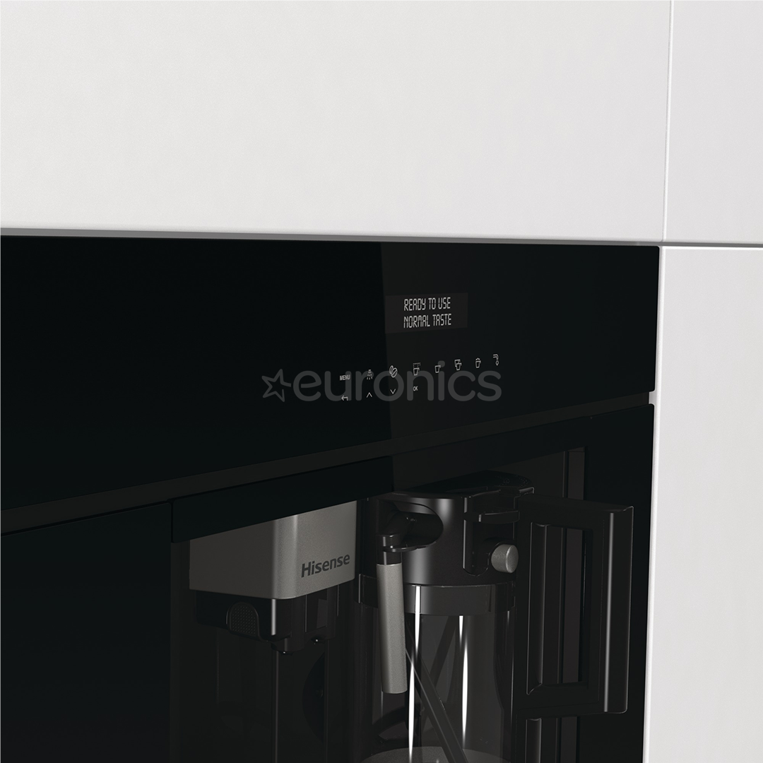 Hisense, black - Built-in espresso machine