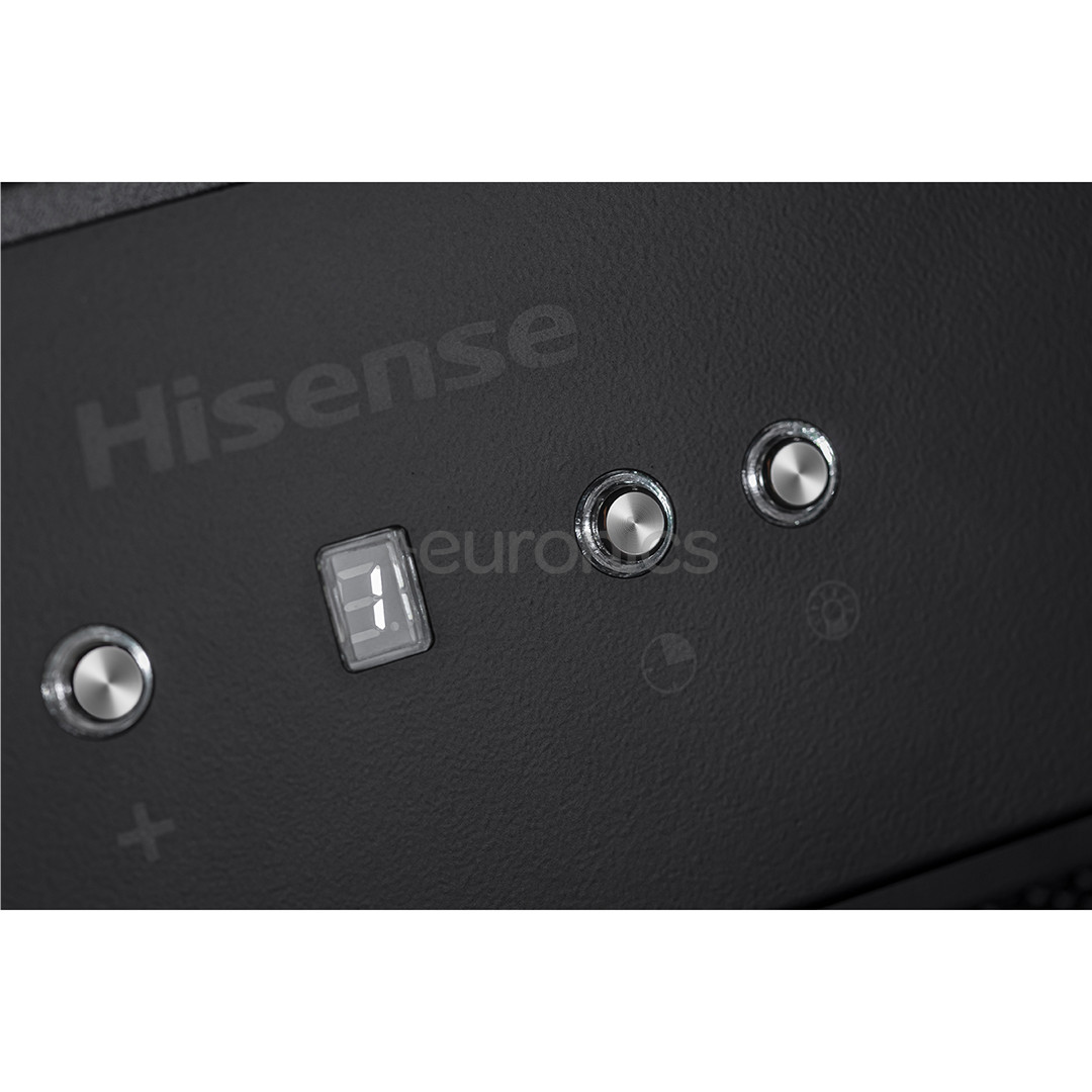 Hisense, 650 м³/ч, ширина 60 см, черный - Интегрируемая вытяжка