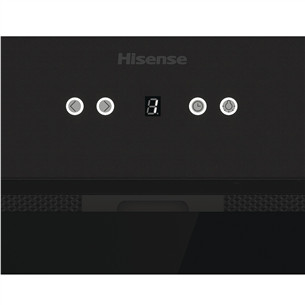 Hisense, 650 м³/ч, ширина 60 см, черный - Интегрируемая вытяжка