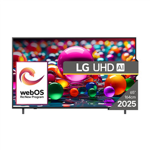 LG UHD AI UA75, 65'', 4K UHD, LED LCD, melna - Televizors 65UA75003LA.AEU