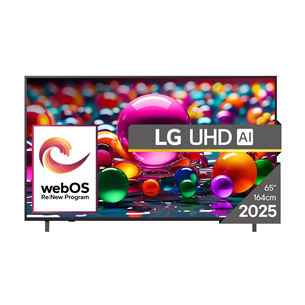 LG UHD AI UA75, 65'', 4K UHD, LED LCD, black - TV 65UA75003LA.AEU