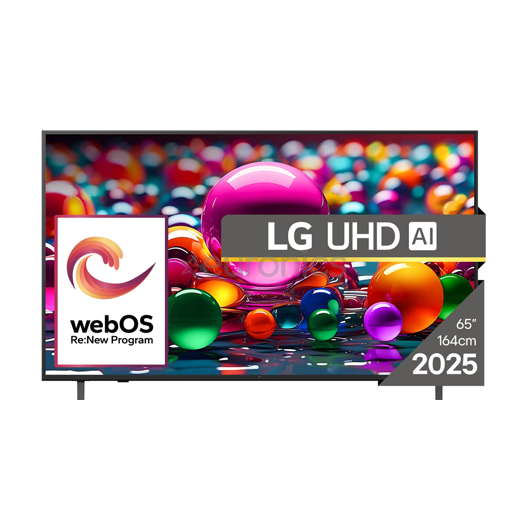 LG UHD AI UA75, 65'', 4K UHD, LED LCD, black - TV