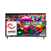 LG UHD AI UA75, 43'', 4K UHD, LED LCD, черный - Телевизор