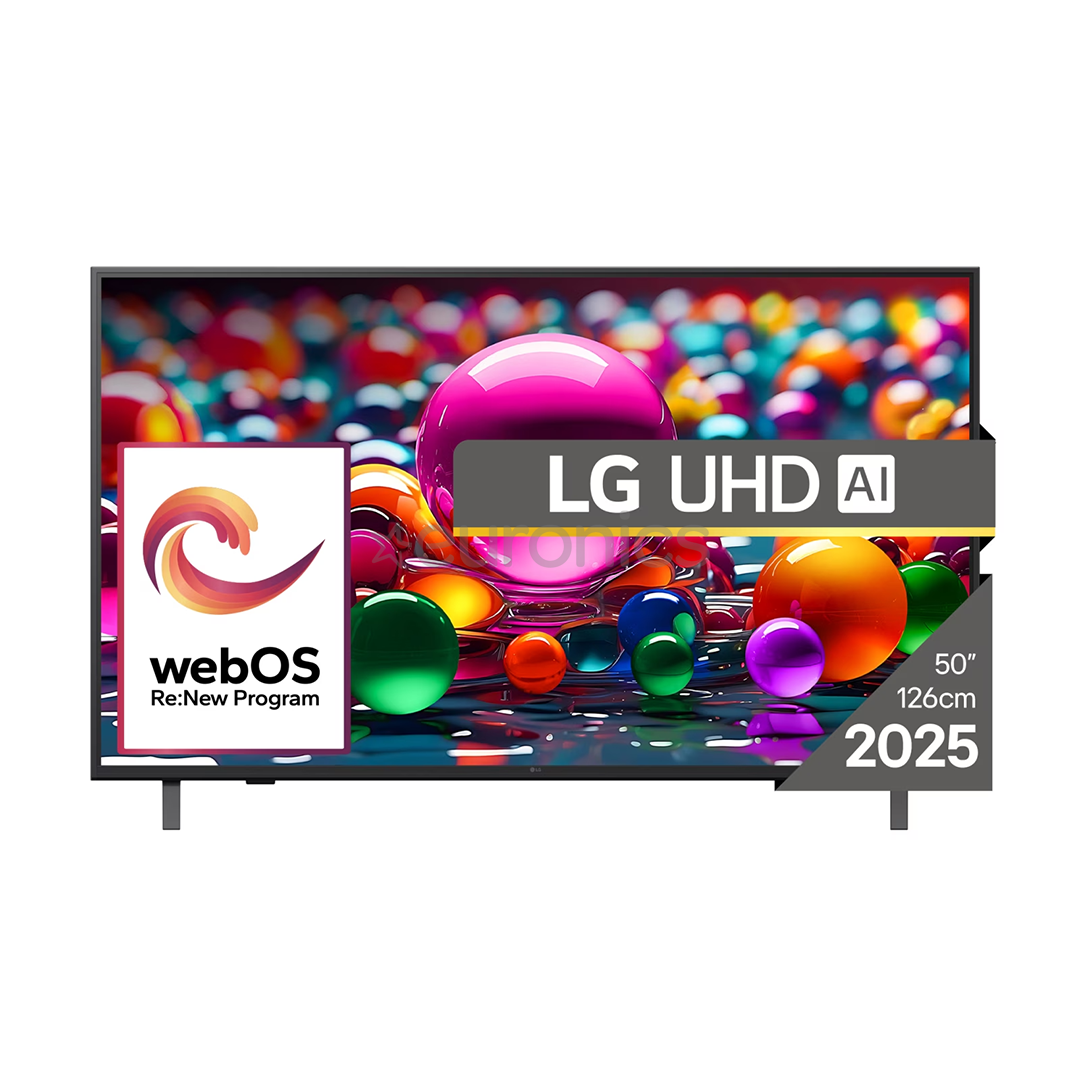 LG UHD AI UA75, 50'', 4K UHD, LED LCD, black - TV