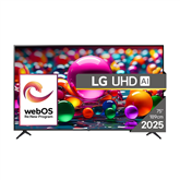 LG UHD AI UA75, 75'', 4K UHD, LED LCD, black - TV