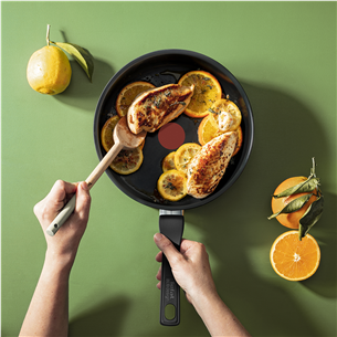 Tefal Renew, 24 cm, melna - Dziļā panna ar vāku