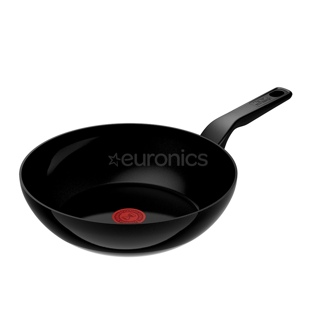 Tefal Renew, 28 cm, melna - Vokpanna