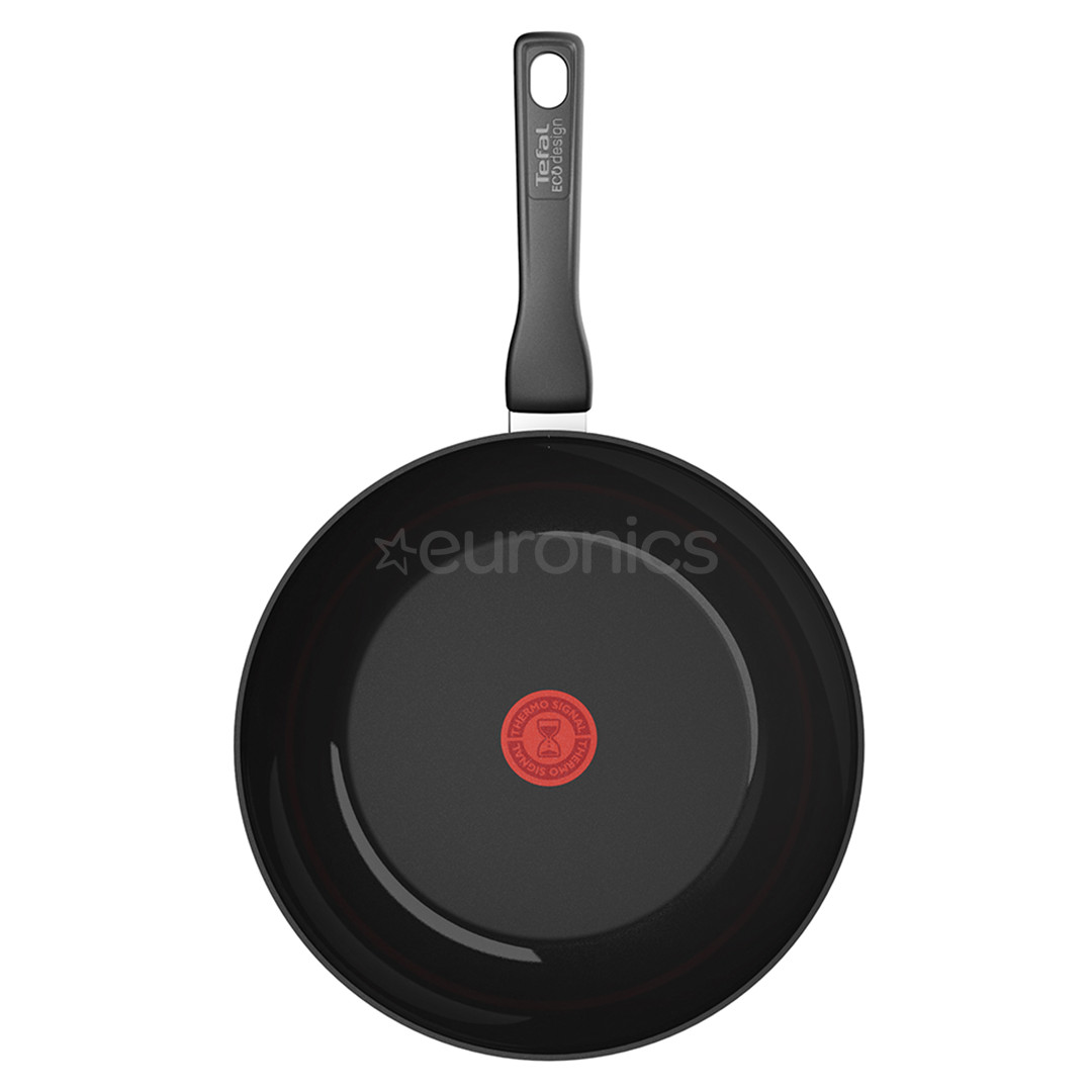 Tefal Renew, 28 cm, melna - Vokpanna