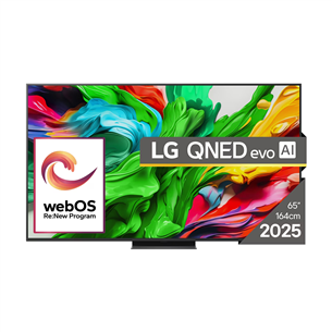 LG QNED86 evo AI, 65'', 4K UHD, QNED, Mini LED, black - TV 65QNED86A3A.AEU