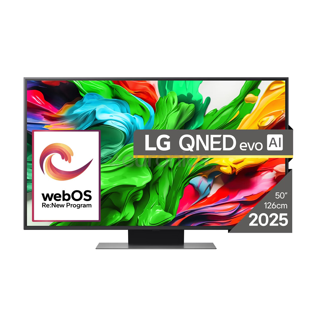 LG QNED86 evo AI, 50'', 4K UHD, QNED, Mini LED, melna - Televizors