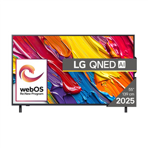 LG QNED82 AI, 55'', 4K UHD, QNED, melna - Televizors 55QNED82A3B.AEU