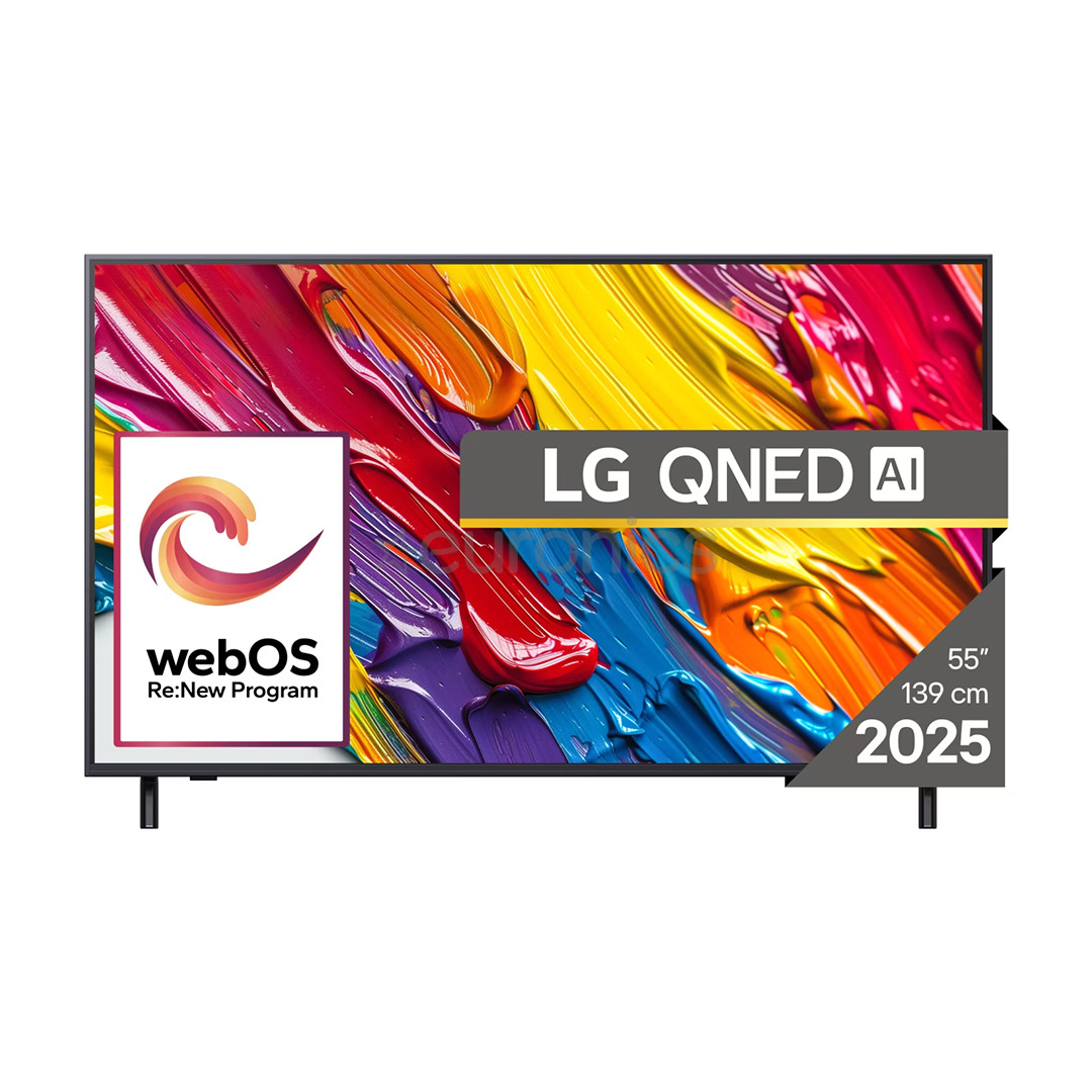 LG QNED82 AI, 55'', 4K UHD, QNED, black - TV